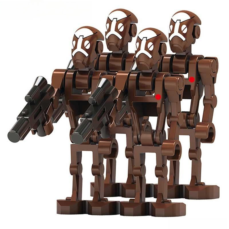 Commando Battle Droid Captain set of 4 Star Wars Lego Minifigures Custom Toys - DelsBricks MinifiguresLego Star Wars MinifiguresDelsBricks MinifiguresDelsbricks.com