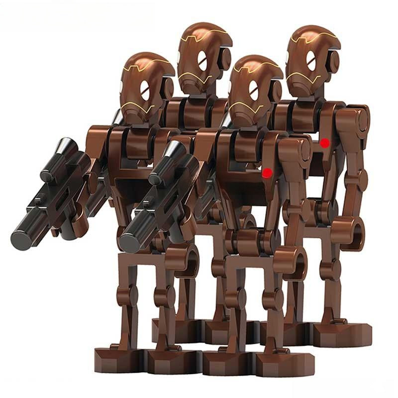 Commando Battle Droids set of 4 Star Wars Lego Minifigures Custom Toys - DelsBricks MinifiguresLego Star Wars MinifiguresDelsBricks MinifiguresDelsbricks.com