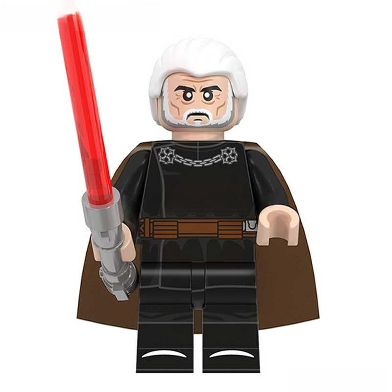 Count Dooku (Film Version) Lego Minifigures Custom Toys 2 - DelsBricks MinifiguresLego Star Wars MinifiguresDelsBricks MinifiguresDelsbricks.com