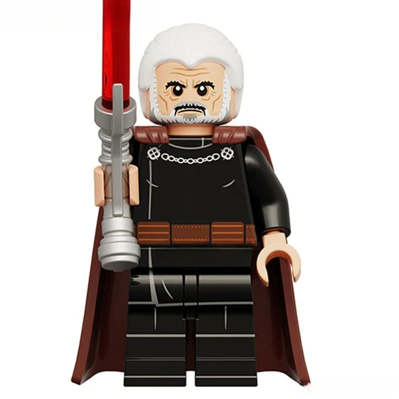 Count Dooku (Film Version) Lego Minifigures New Custom Toys 3 - DelsBricks MinifiguresLego Star Wars MinifiguresDelsBricks MinifiguresDelsbricks.com