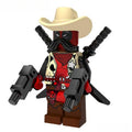 Cowboy Deadpool Lego marvel Minifigures Custom toys - DelsBricks MinifiguresMinifiguresDelsBricks MinifiguresDelsbricks