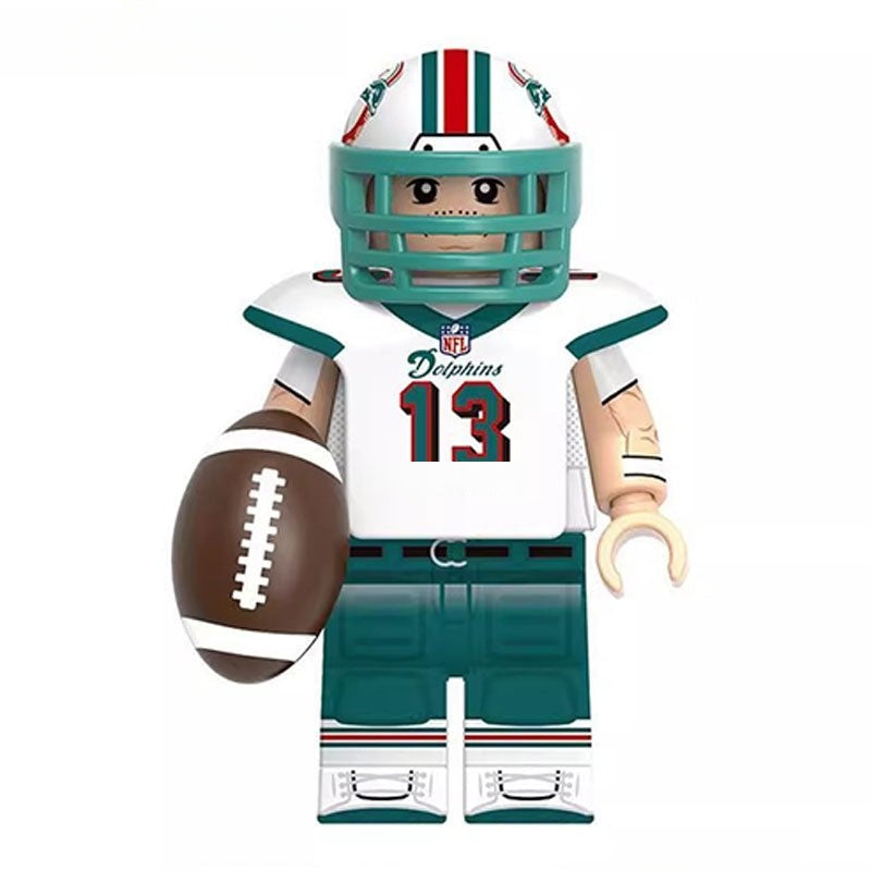 Dan Marino NFL Football Legends Lego Minifigures Custom sports Toys - DelsBricks MinifiguresMinifiguresDelsBricks MinifiguresDelsbricks