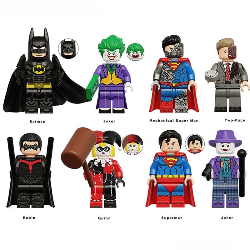 DC Superheroes Set of 8 Best New Lego Minifigures custom Toys - DelsBricks MinifiguresMinifiguresDelsBricks MinifiguresDelsbricks