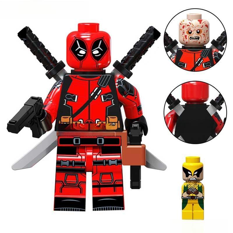 Deadpool from Deadpool & Wolverine Lego Minifigures Custom Toys NEW - DelsBricks MinifiguresMinifiguresDelsBricks MinifiguresDelsbricks
