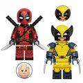 Deadpool & Wolverine Movie SET OF 2 MCU X - Men Lego Minifigures Custom Toys - DelsBricks MinifiguresMinifiguresDelsBricks MinifiguresDelsbricks