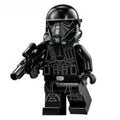 Death Trooper LEGO compatible Star Wars minifigure custom toy with black tactical armor for display and army building-minifigure toys
