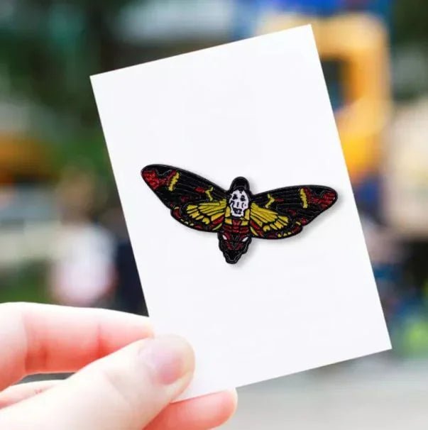 Deaths Head Moth Silence of the Lambs Enamel Pins Near Me - DelsBricks MinifiguresEnamel Pins Copper Lapel fashion PinsDelsBricks MinifiguresDelsbricks.com