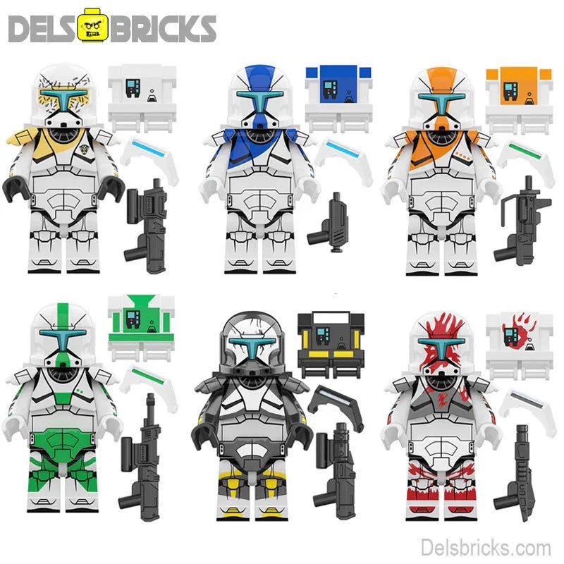 Delta Squad Commandos Set of 6 Lego Star Wars Minifigures Custom Toys - DelsBricks MinifiguresLego Star Wars MinifiguresDelsBricks MinifiguresDelsbricks.com