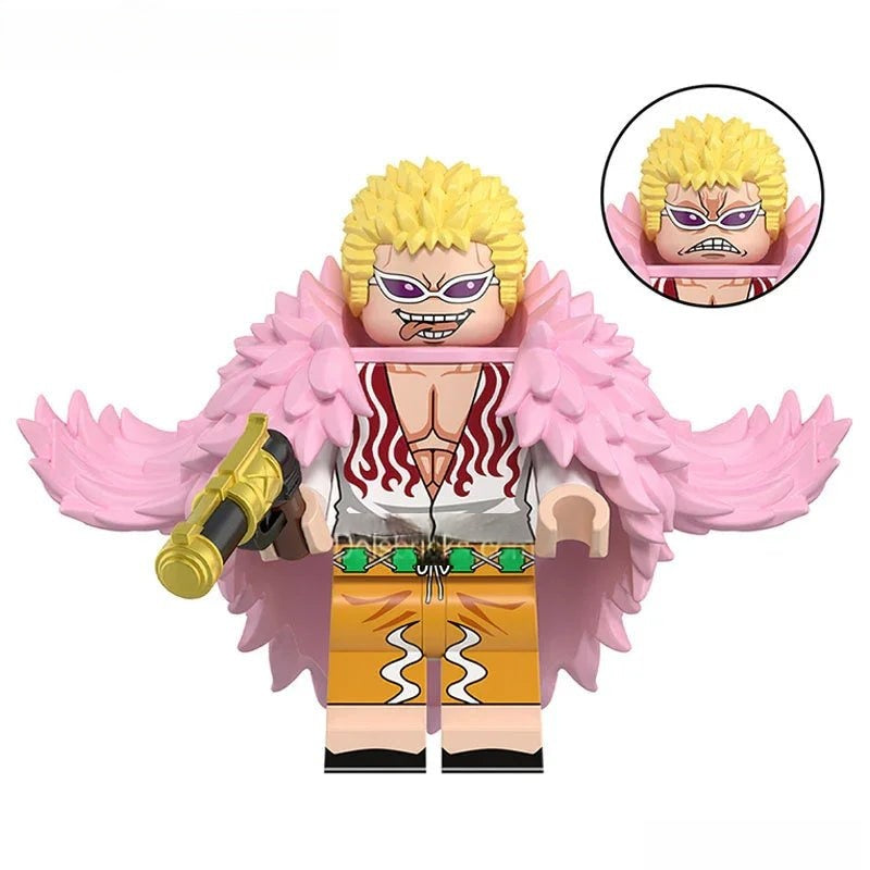 Doflamingo from ONE PIECE Anime Lego Minifigures custom toys 2 - DelsBricks MinifiguresMinifiguresDelsBricks MinifiguresDelsbricks