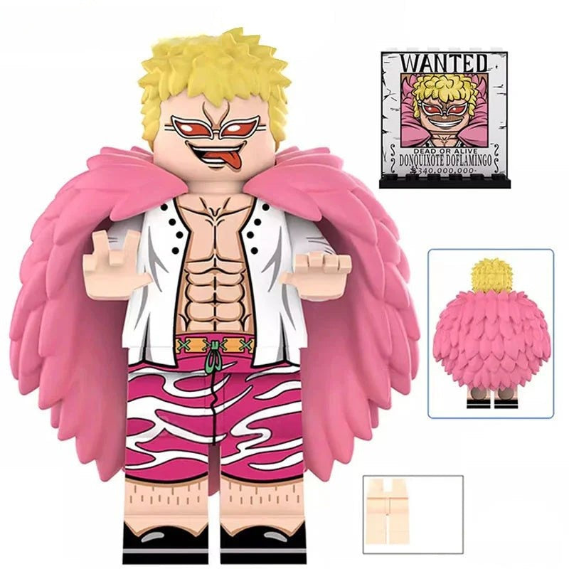 Doflamingo from ONE PIECE Anime Lego Minifigures custom toys 3 - DelsBricks MinifiguresMinifiguresDelsBricks MinifiguresDelsbricks