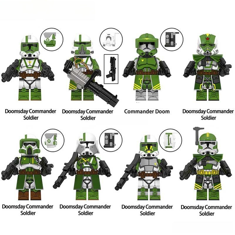 Doom's Unit Doomsday Quad Clone troopers Set of 8 | Lego Minifigures Custom Toys - DelsBricks MinifiguresLego Star Wars MinifiguresDelsBricks MinifiguresDelsbricks.com