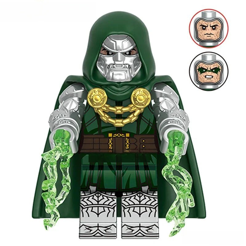 Dr Doom Fantastic Four First Steps Lego Minifigures Custom Toys - DelsBricks MinifiguresMinifiguresDelsBricks MinifiguresDelsbricks