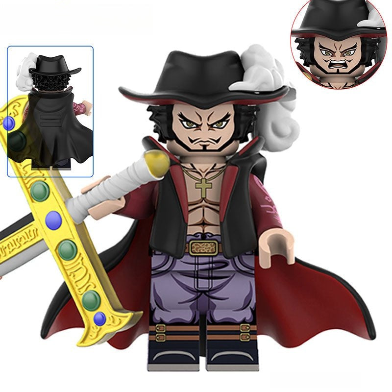 Dracule Mihawk from ONE PIECE Anime Lego Minifigures custom toys 3 - DelsBricks MinifiguresMinifiguresDelsBricks MinifiguresDelsbricks