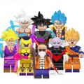 Dragon Ball Z Super set of 8 Lego Minifigures Custom Anime Toys - DelsBricks MinifiguresMinifiguresDelsBricks MinifiguresDelsbricks