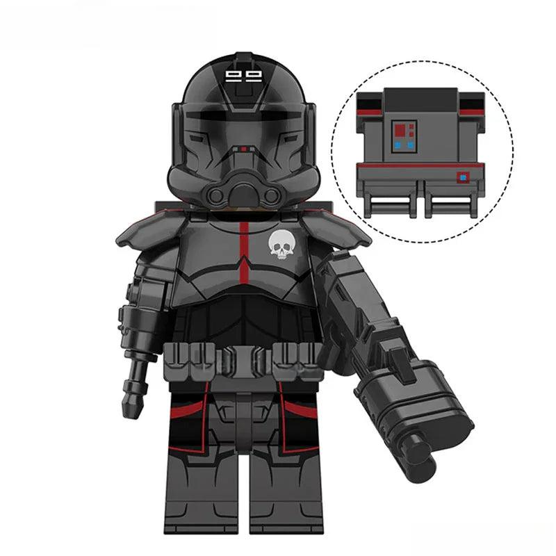 Echo "Black" - The bad Batch Lego Star Wars Minifigures custom toys - DelsBricks MinifiguresLego Star Wars MinifiguresDelsBricks MinifiguresDelsbricks.com