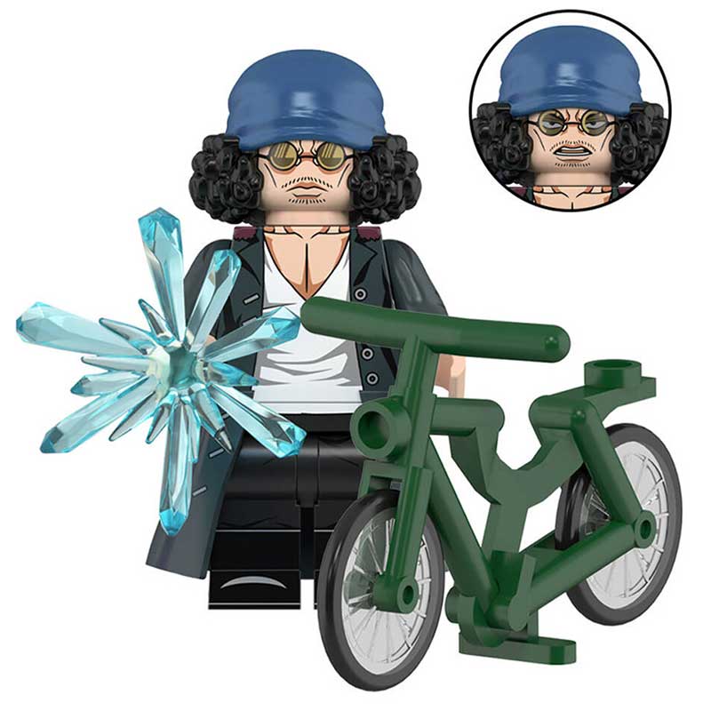 Kuzan With Bike ONE PIECE Anime Minifigure Building Toys