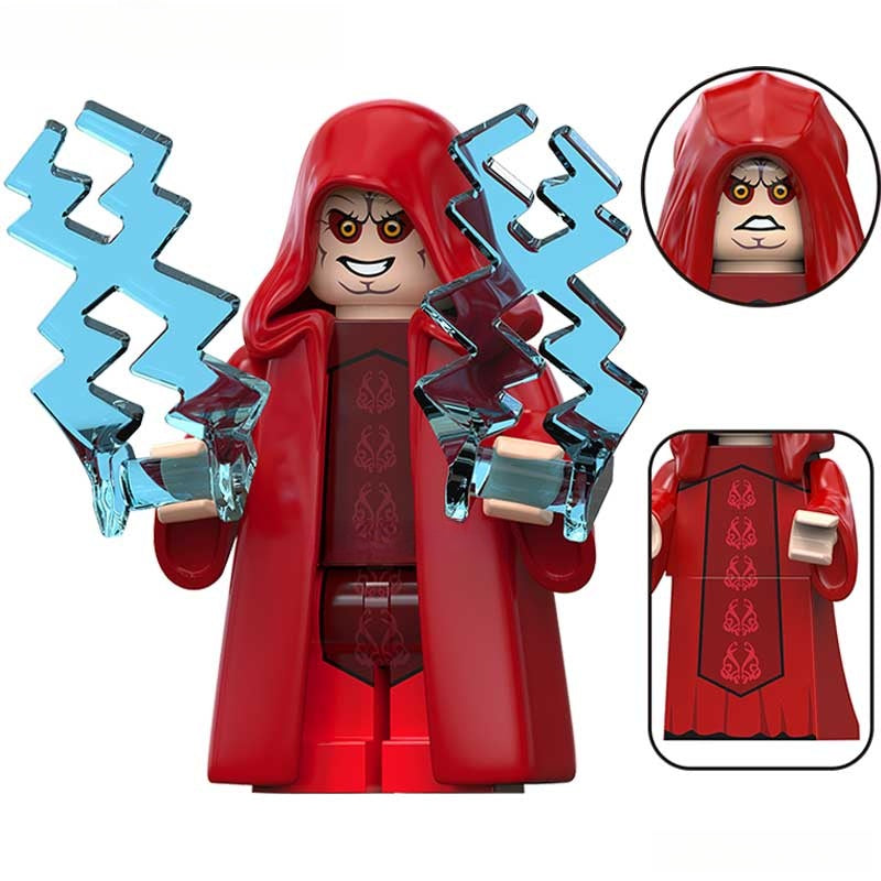 Emperor Palpatine Star wars Lego Minifigures custom Toys 3 - DelsBricks MinifiguresLego Star Wars MinifiguresDelsBricks MinifiguresDelsbricks.com