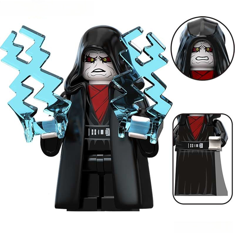 Emperor Palpatine Star wars Lego Minifigures custom Toys 4 - DelsBricks MinifiguresLego Star Wars MinifiguresDelsBricks MinifiguresDelsbricks.com