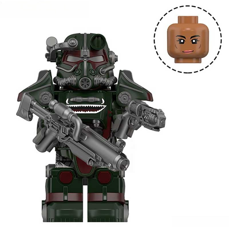 Fallout T - 45 Power Armor Lego Minifigures Custom video Game Toys Set 5 - 6 - DelsBricks MinifiguresMinifiguresDelsBricks MinifiguresDelsbricks