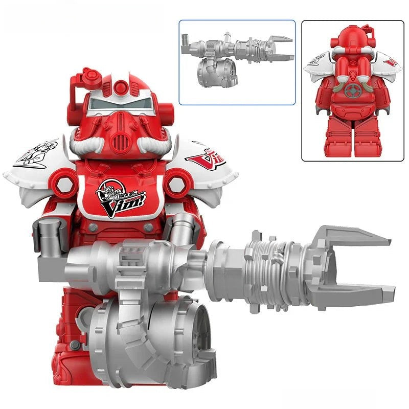 Fallout t - 51 Power Armor Lego Minifigures Custom video Game Toys Set 4 - 2 - DelsBricks MinifiguresMinifiguresDelsBricks MinifiguresDelsbricks