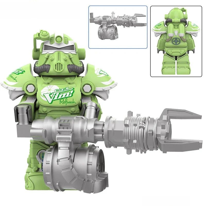 Fallout t - 51 Power Armor Lego Minifigures Custom video Game Toys Set 4 - 3 - DelsBricks MinifiguresMinifiguresDelsBricks MinifiguresDelsbricks