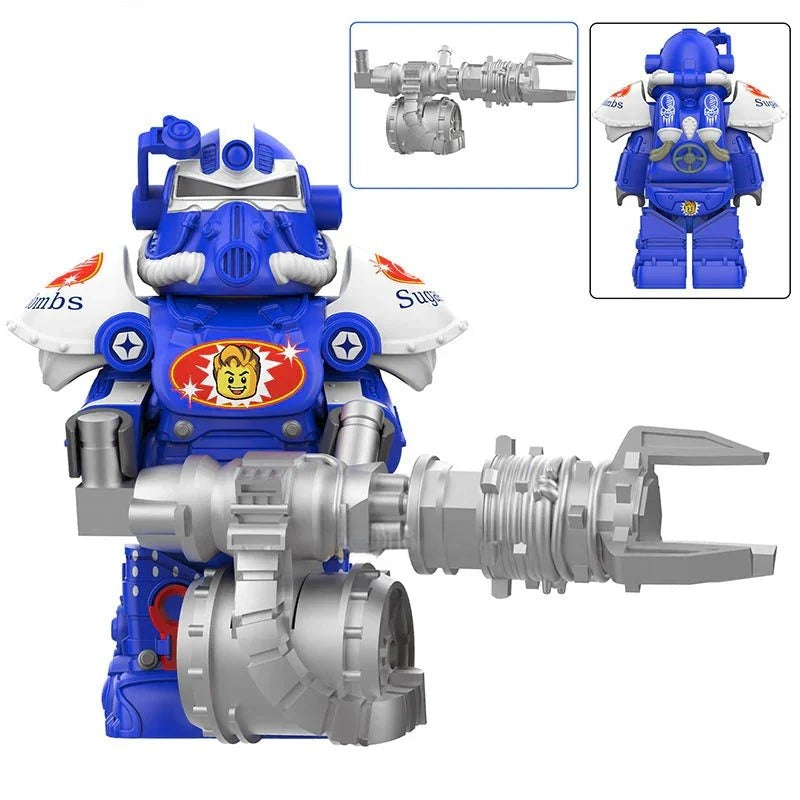 Fallout t - 51 Power Armor Lego Minifigures Custom video Game Toys Set 4 - 5 - DelsBricks MinifiguresMinifiguresDelsBricks MinifiguresDelsbricks