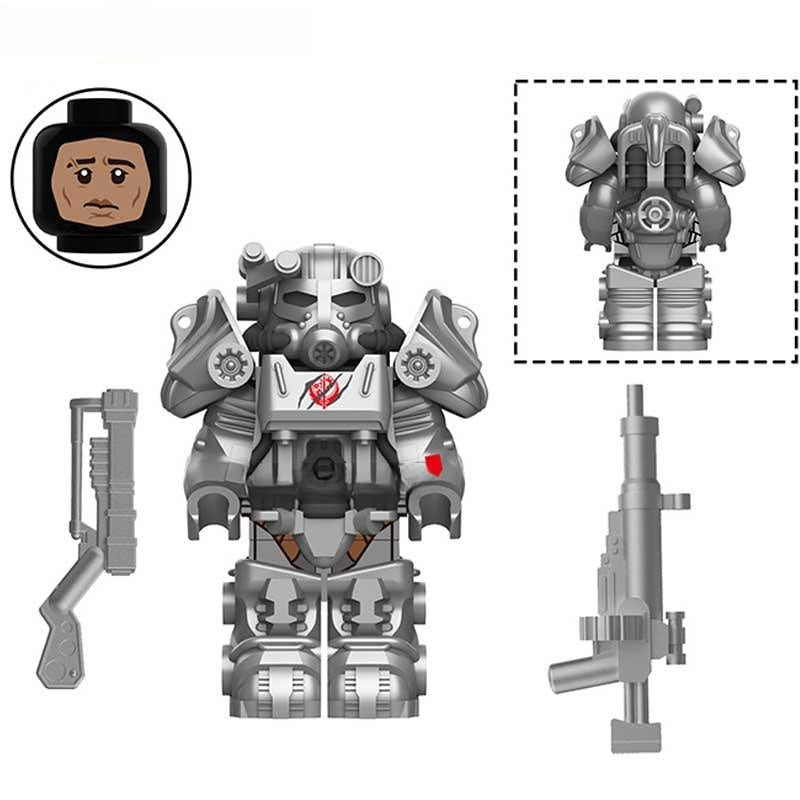 Fallout T60 Power Armor Lego Minifigures Custom video Game Toys 2 - 1 - DelsBricks MinifiguresMinifiguresDelsBricks MinifiguresDelsbricks