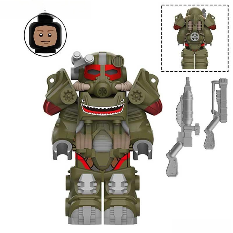 Fallout T60 Power Armor Lego Minifigures Custom video Game Toys 2 - 4 - DelsBricks MinifiguresMinifiguresDelsBricks MinifiguresDelsbricks