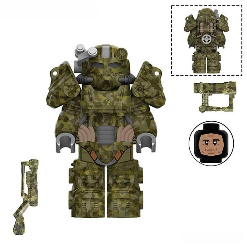 Fallout T60 Power Armor Lego Minifigures Custom video Game Toys 2 - 5 - DelsBricks MinifiguresMinifiguresDelsBricks MinifiguresDelsbricks
