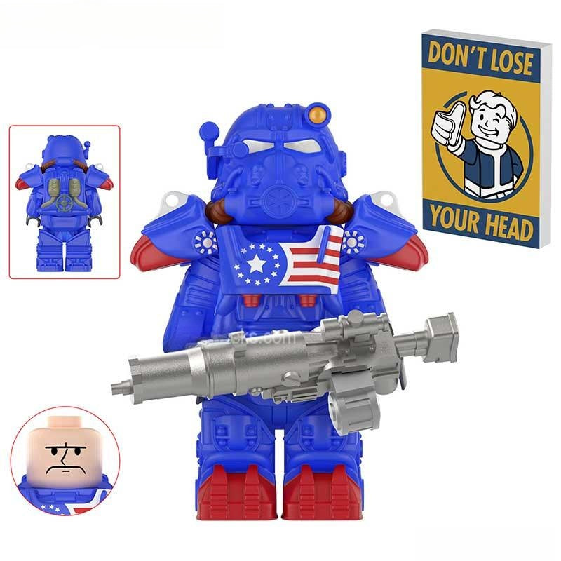 Fallout T60 Power Armor Lego Minifigures Custom video Game Toys Set1 - 4 - DelsBricks MinifiguresMinifiguresDelsBricks MinifiguresDelsbricks