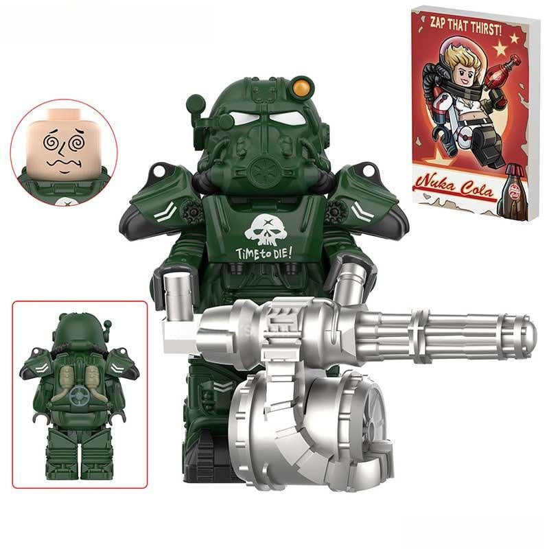 Fallout T60 Power Armor Lego Minifigures Custom video Game Toys Set1 - 5 - DelsBricks MinifiguresMinifiguresDelsBricks MinifiguresDelsbricks