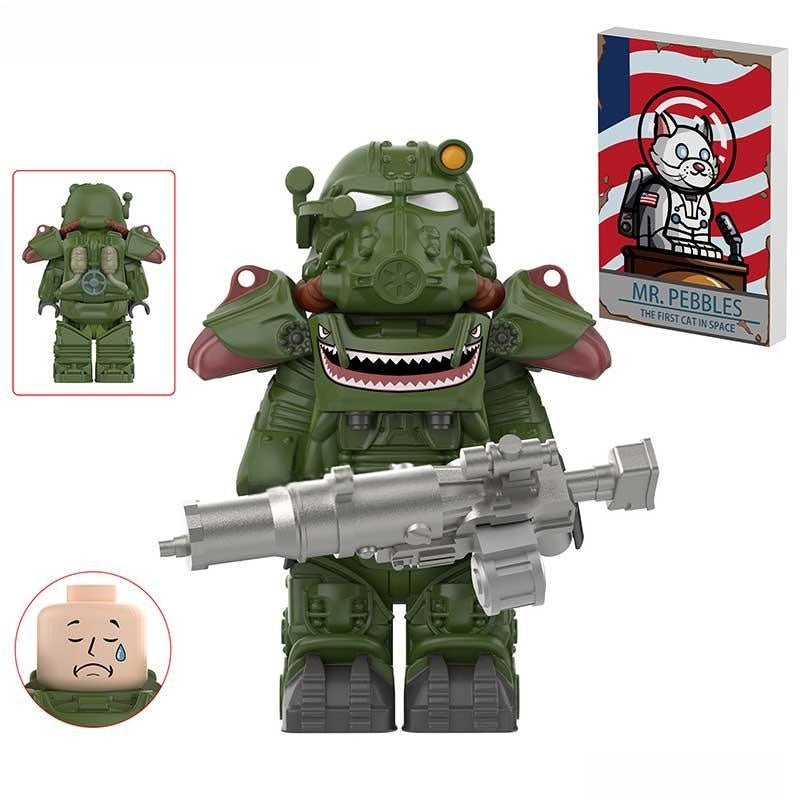 Fallout T60 Power Armor Lego Minifigures Custom video Game Toys Set1 - 6 - DelsBricks MinifiguresMinifiguresDelsBricks MinifiguresDelsbricks