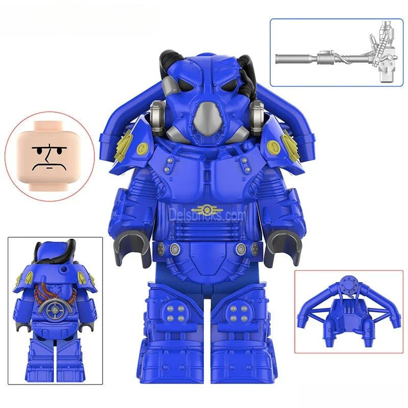 Fallout X - 01 Power Armor Lego Minifigures Custom video Game Toys Set 3 - 1 - DelsBricks MinifiguresMinifiguresDelsBricks MinifiguresDelsbricks