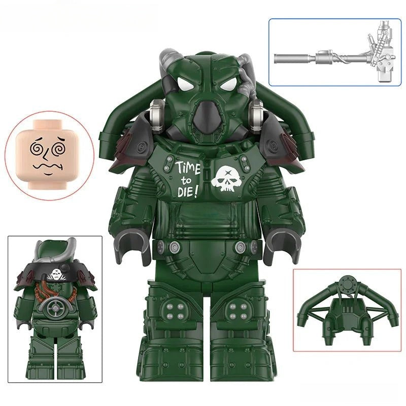 Fallout X - 01 Power Armor Lego Minifigures Custom video Game Toys Set 3 - 5 - DelsBricks MinifiguresMinifiguresDelsBricks MinifiguresDelsbricks