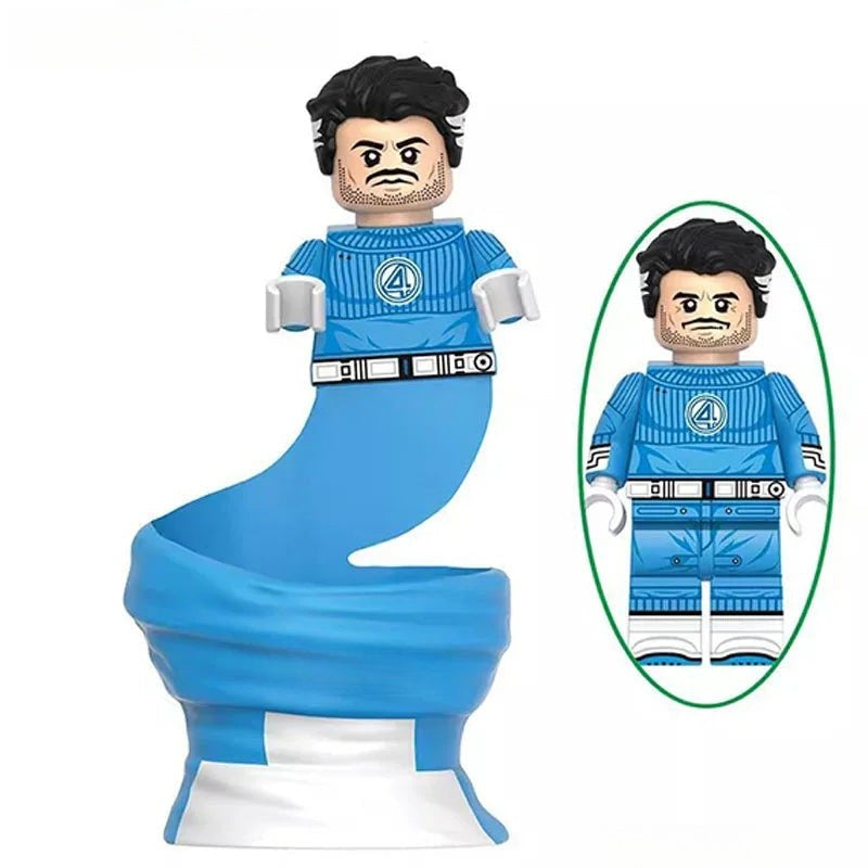 Fantastic Four Reed Richards Lego Minifigures Custom Toys 4 - DelsBricks MinifiguresMinifiguresDelsBricks MinifiguresDelsbricks