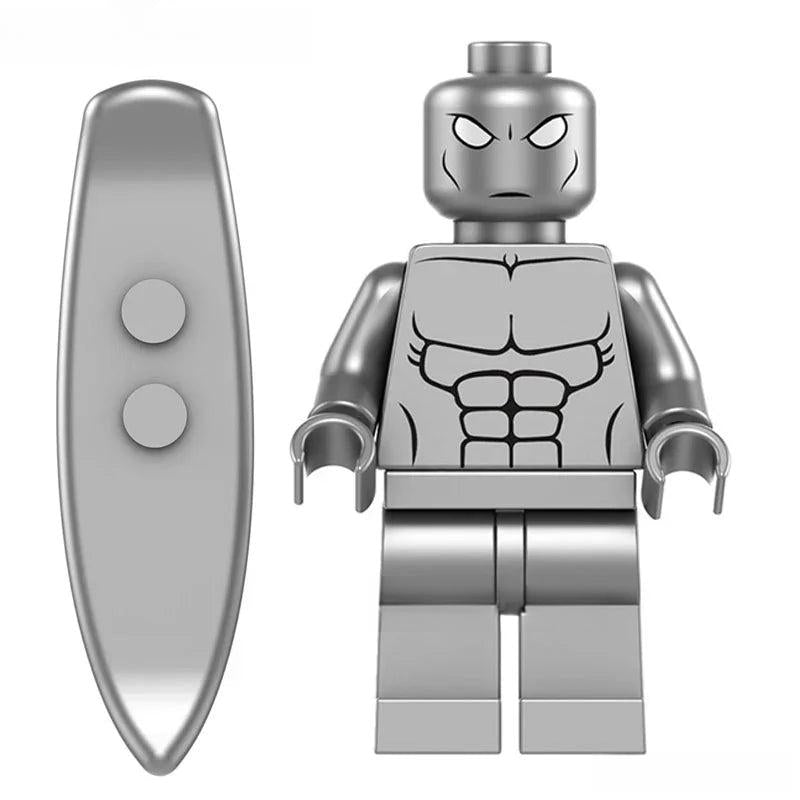 Fantastic Four Silver Surfer Lego Minifigures Custom Toys - DelsBricks MinifiguresMinifiguresDelsBricks MinifiguresDelsbricks