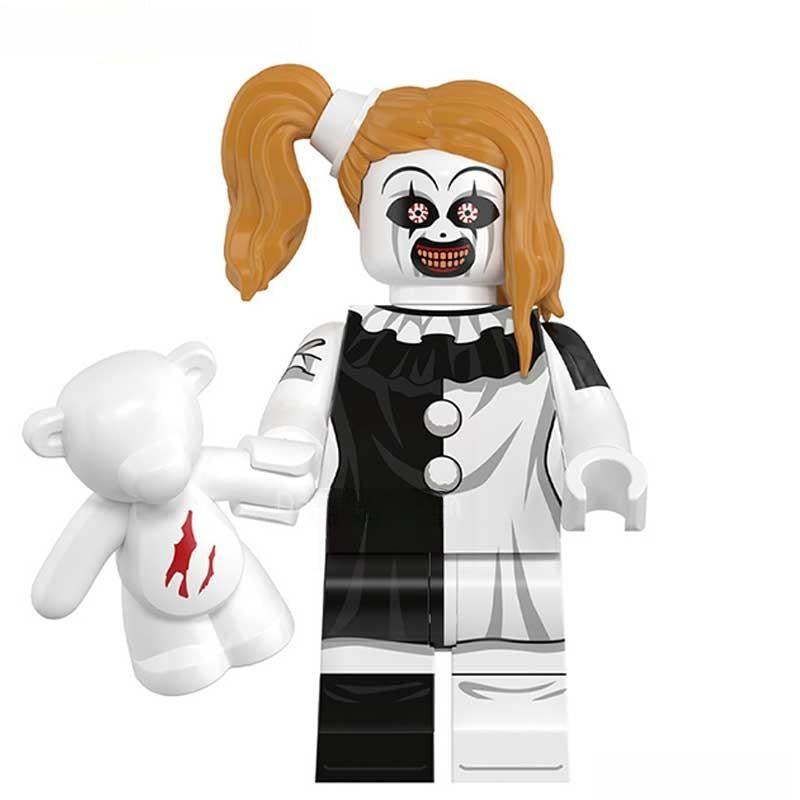 Female Art The Clown (Pale Girl) Lego Horror Movie Minifigures Custom Toys - DelsBricks MinifiguresLego Horror MinifiguresDelsBricks MinifiguresDelsbricks.com