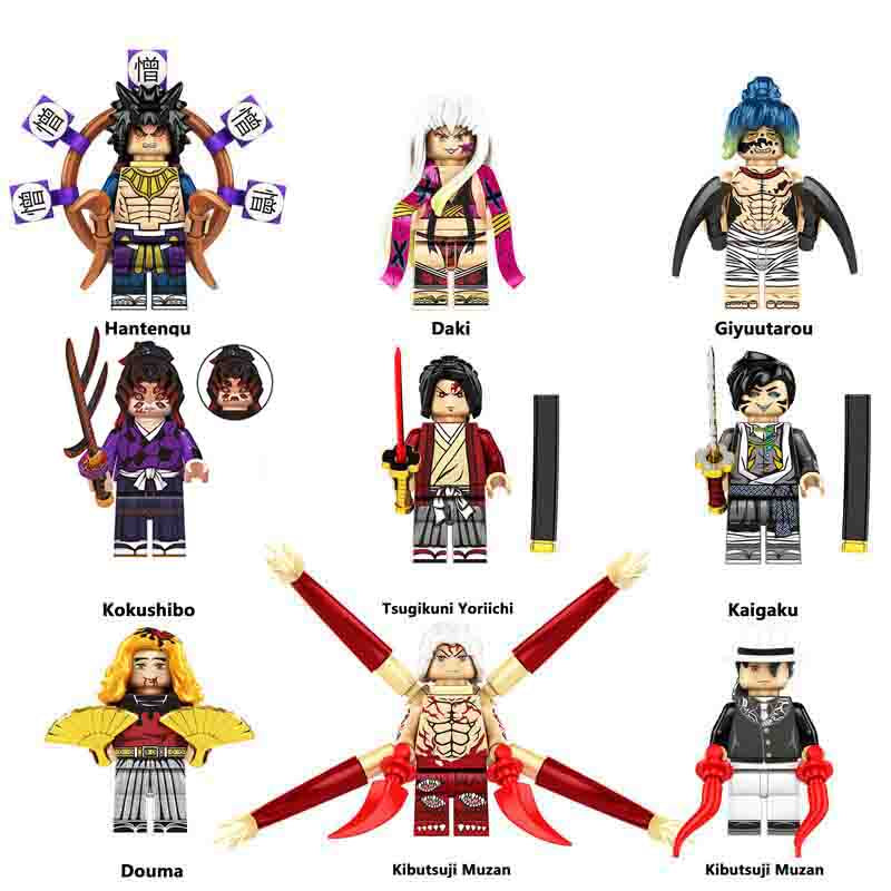 Demon Slayer Set of 9 Anime Lego Minifigures Custom Toys S3