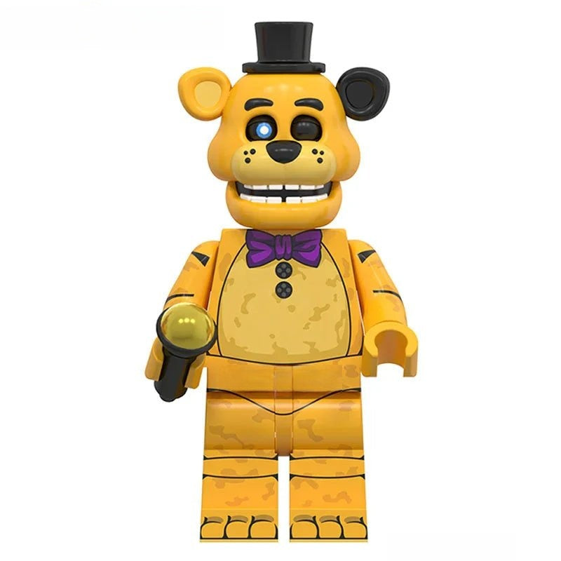 Five Nights At Freddys Golden Freddy Lego Minifigures custom toys - DelsBricks MinifiguresLego Horror MinifiguresDelsBricks MinifiguresDelsbricks.com