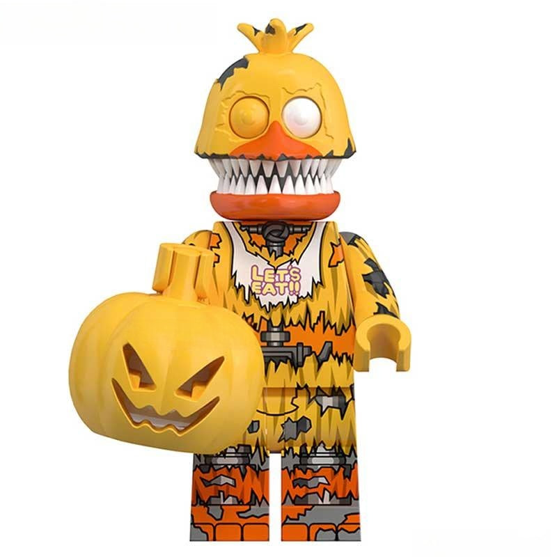 Five Nights At Freddys Jack o' Chica Lego Minifigures custom toys - DelsBricks MinifiguresLego Horror MinifiguresDelsBricks MinifiguresDelsbricks.com