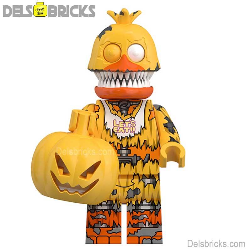 Five Nights At Freddys Jack o' Chica Lego Minifigures custom toys - DelsBricks MinifiguresLego Horror MinifiguresDelsBricks MinifiguresDelsbricks.com