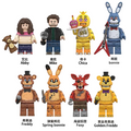 Five Nights At Freddys Movie set of 8 Lego Minifigures custom toys - DelsBricks MinifiguresLego Horror MinifiguresDelsBricks MinifiguresDelsbricks.com