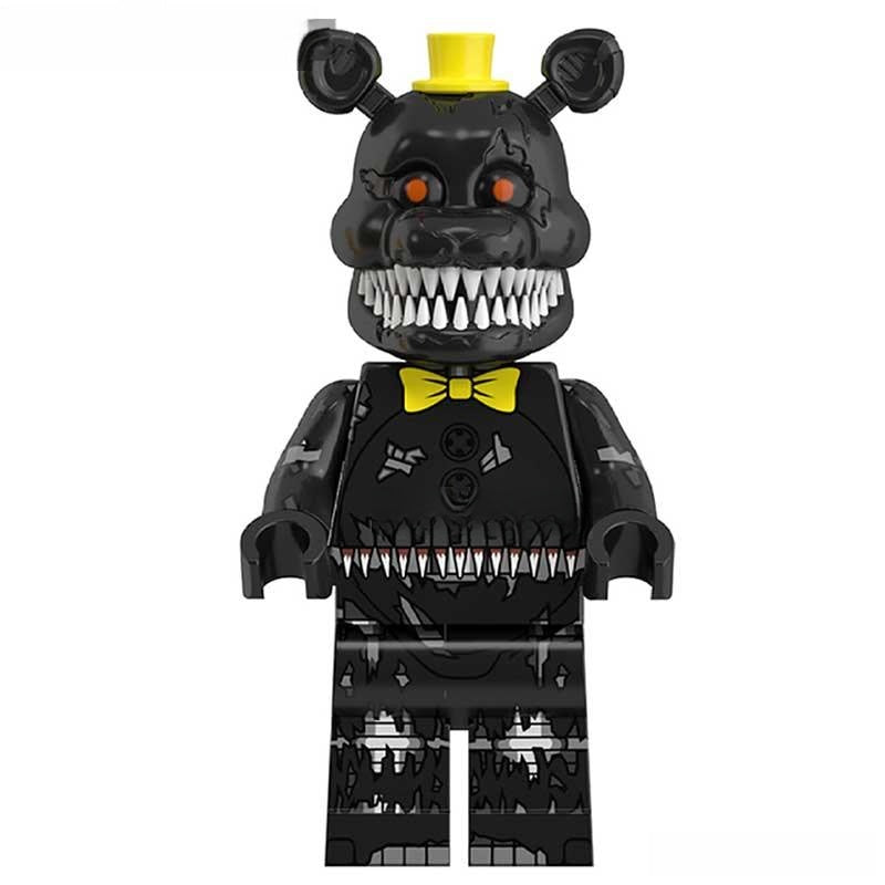 Five Nights At Freddys Nightmare Freddy Lego Minifigures custom toys 1 - DelsBricks MinifiguresLego Horror MinifiguresDelsBricks MinifiguresDelsbricks.com