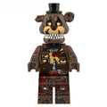 Five Nights At Freddys Nightmare Freddy Lego Minifigures custom toys - DelsBricks MinifiguresLego Horror MinifiguresDelsBricks MinifiguresDelsbricks.com
