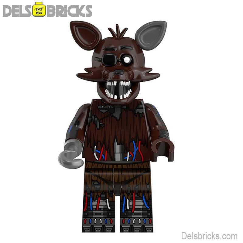Five Nights At Freddys Phantom Foxy Lego Minifigures custom toys - DelsBricks MinifiguresLego Horror MinifiguresDelsBricks MinifiguresDelsbricks.com