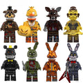 Five Nights At Freddys set of 8 Lego Minifigures custom toys Set1 - DelsBricks MinifiguresLego Horror MinifiguresDelsBricks MinifiguresDelsbricks.com