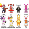 Five Nights At Freddys set of 8 Lego Minifigures custom toys Set2 - DelsBricks MinifiguresLego Horror MinifiguresDelsBricks MinifiguresDelsbricks.com
