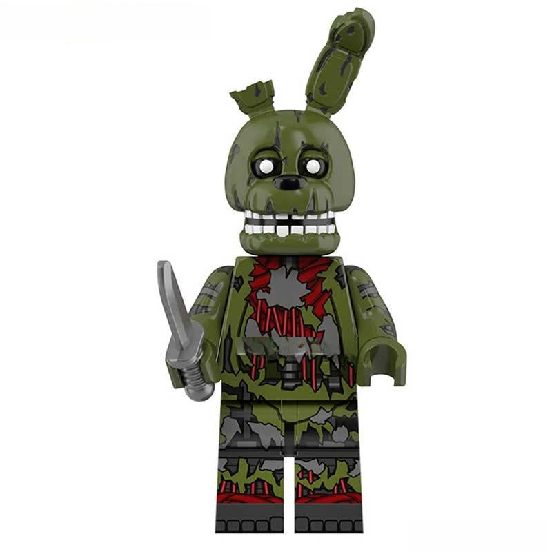Five Nights At Freddys Springtrap Lego Minifigures custom toys - DelsBricks MinifiguresLego Horror MinifiguresDelsBricks MinifiguresDelsbricks.com
