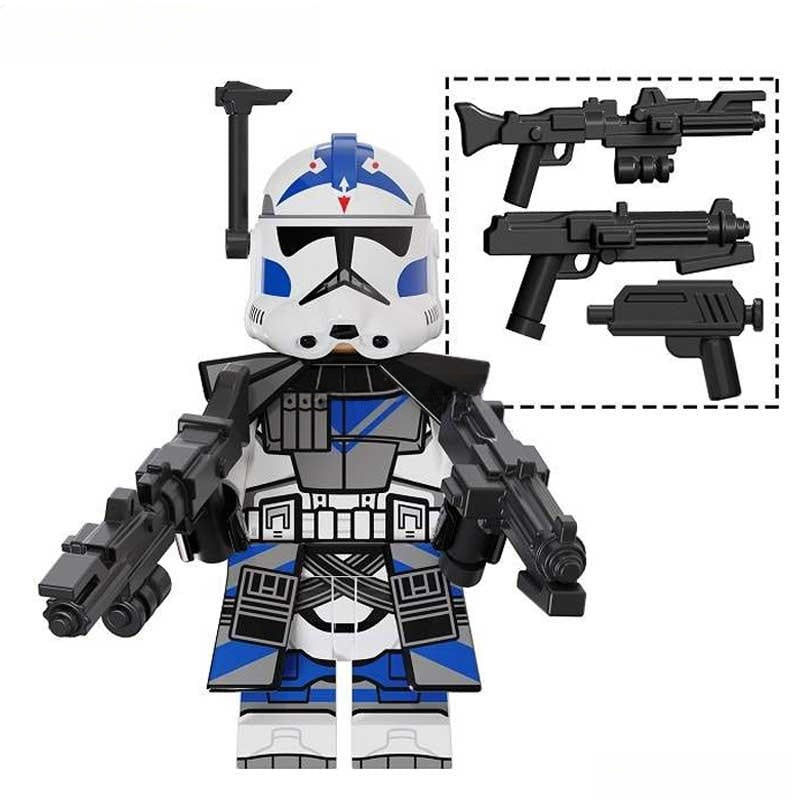 Fives 501st Legion Clone trooper Phase 2 Lego Minifigures Custom Toys - DelsBricks MinifiguresLego Star Wars MinifiguresDelsBricks MinifiguresDelsbricks.com