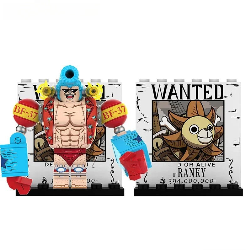 Franky Big Figure ONE PIECE Anime Lego Minifigures custom toys 2 - DelsBricks MinifiguresMinifiguresDelsBricks MinifiguresDelsbricks